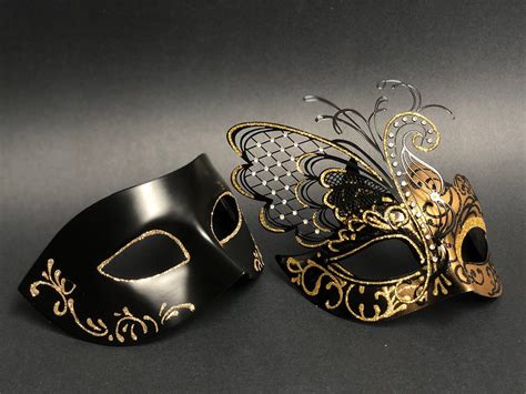 black gold masquerade mask